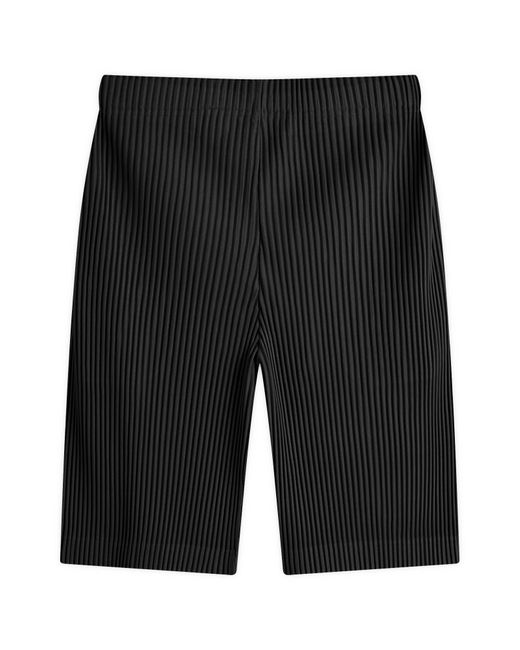 Homme Plissé Issey Miyake Black Pleated Shorts for men