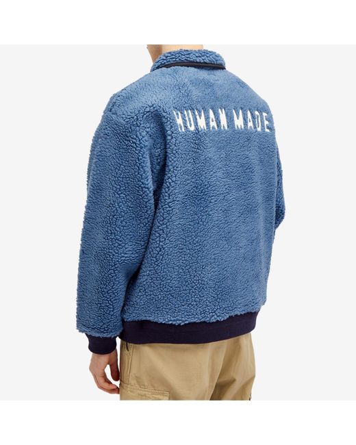 Human Made Blue Boa Fleece Pullover Fleece for men