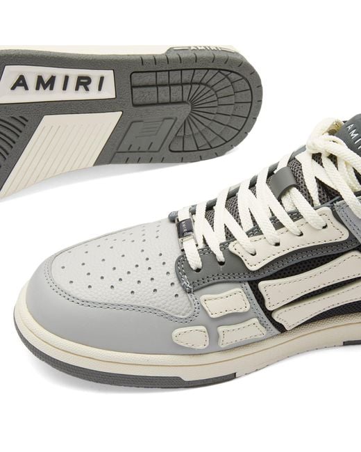 Amiri White Skel Top Low Mesh Sneakers for men