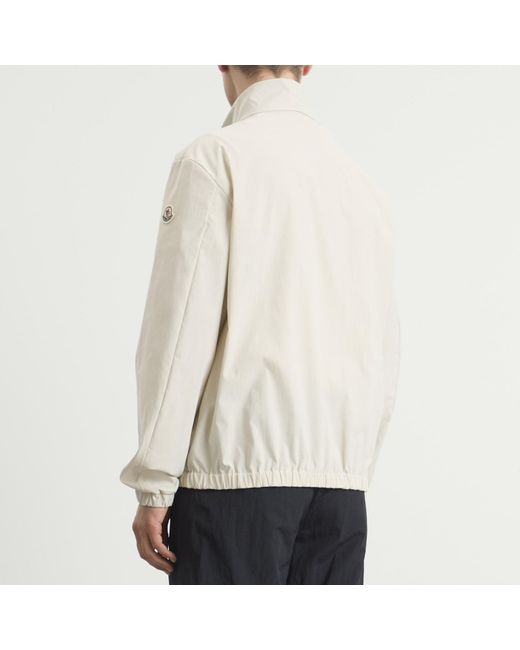 Moncler White Danby Zip Up Sport Jacket for men