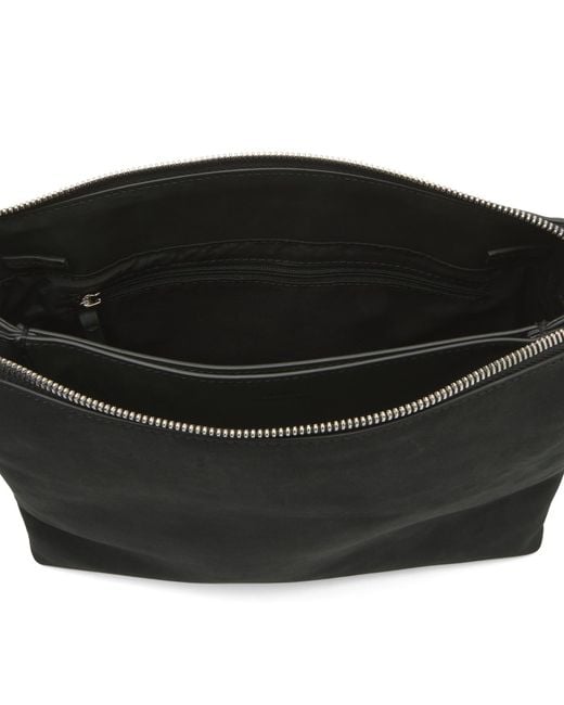 DUNST Black 2 Way Suede Cross Body Bag