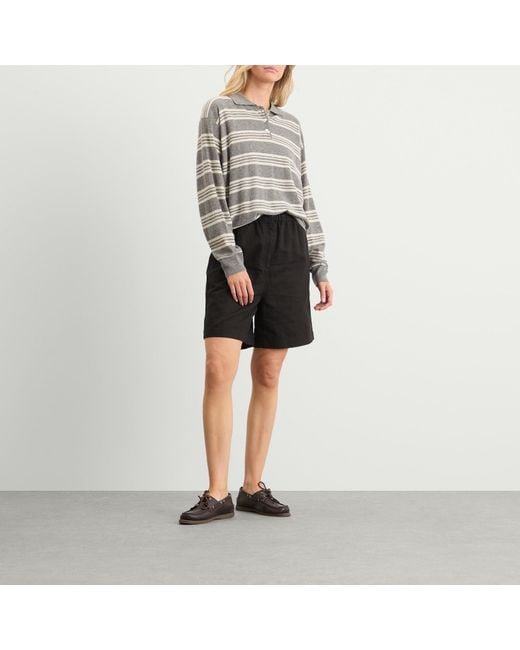 NOTHING WRITTEN Gray Kevin Stripe Pullover