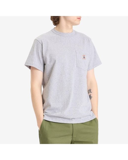Randy's Garments White Logo Pocket T-Shirt for men