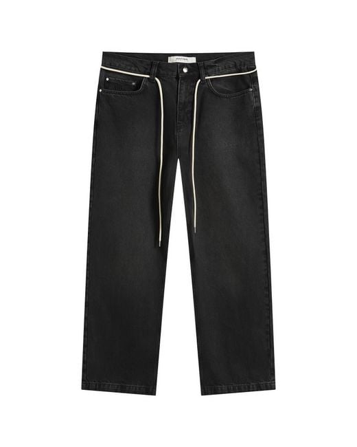 About Blank Black Wide Leg Denim for men