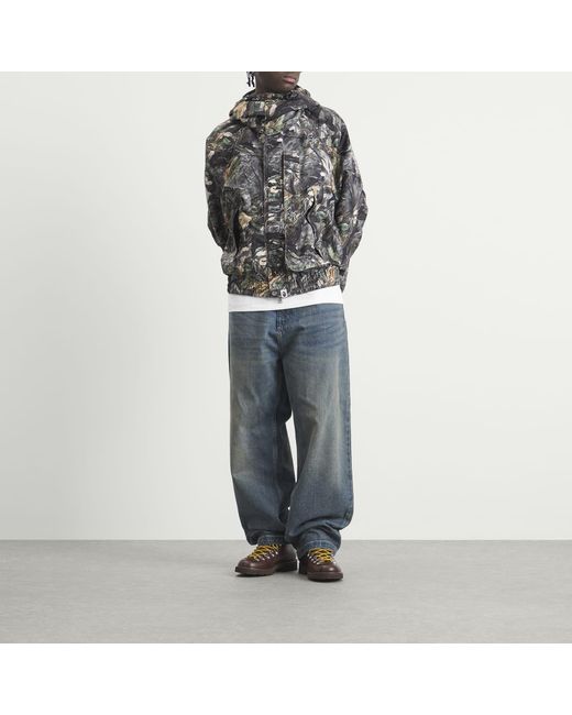 A Bathing Ape Gray Tree Edge Camo Snowboard Jacket for men