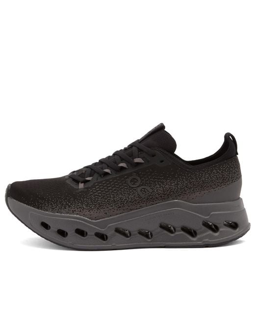 On Shoes Black Cloudsurfer Max Sneakers for men