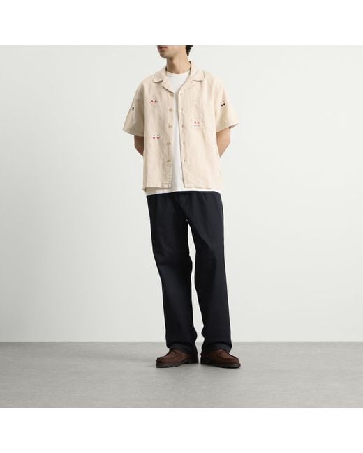 Folk Natural Presented By End. Relaxed Soft Collar Vacation Shirt for men