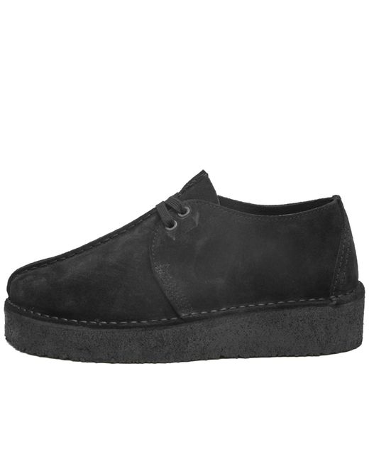 Clarks Black Trek Wedge Shoes