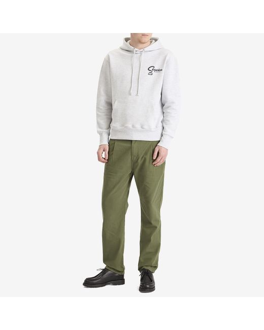 Service Works White Espresso Hoodie for men