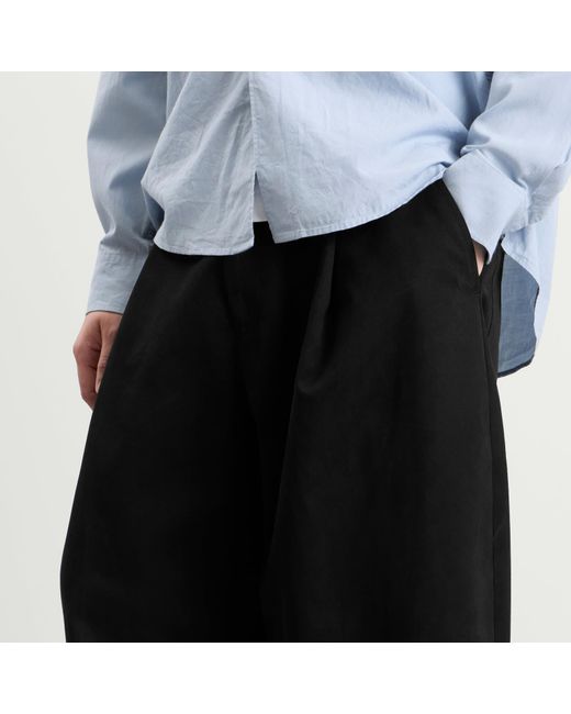 Studio Nicholson Black Sorte Deep Pleat Volume Pant for men