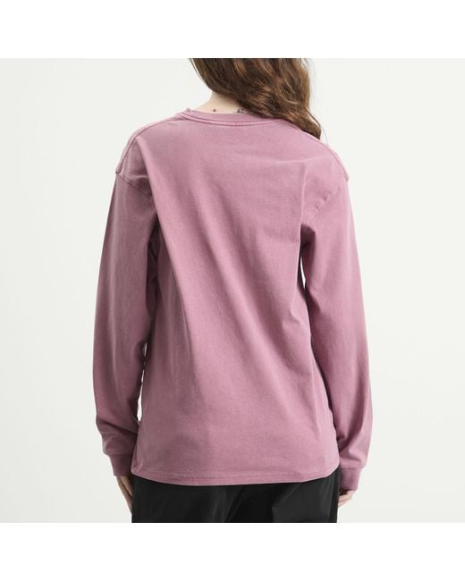 Gramicci Pink Long Sleeve Pigment Dyed T-Shirt