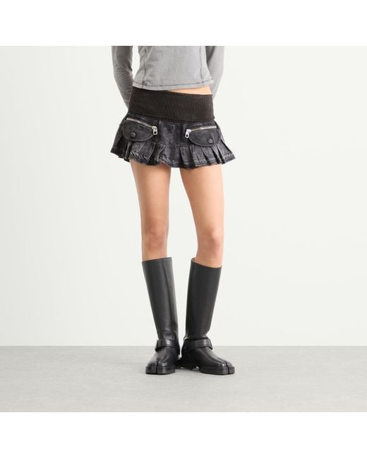 Miss Sixty Black Knwls X Mini Skirt