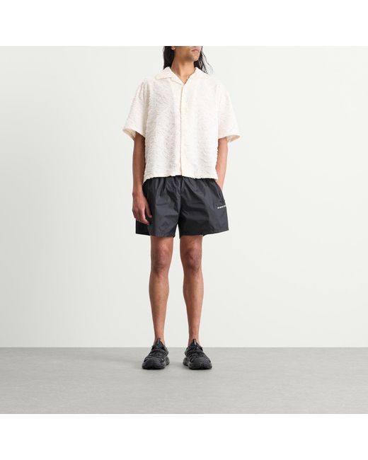 MKI Miyuki-Zoku Natural Jacquard Fringe Vacation Shirt for men