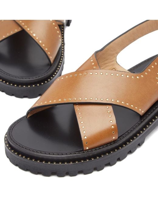 Isabel Marant Brown Baem Chunky Sandals