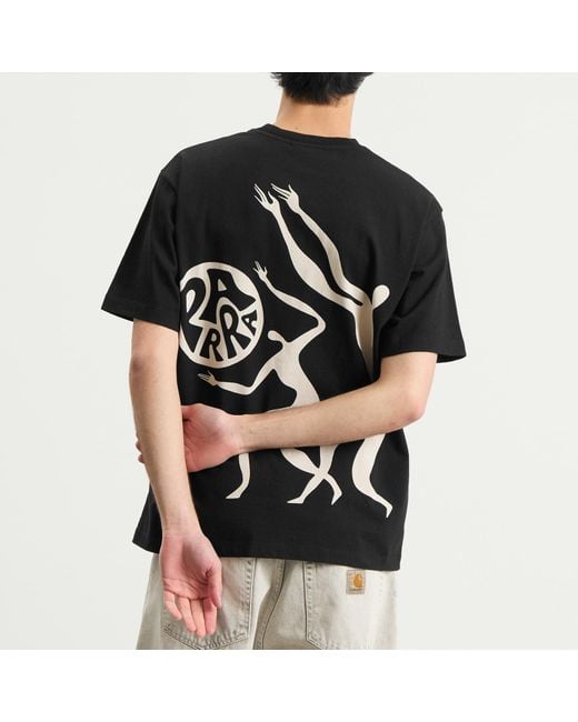 by Parra Black Play Ball T-Shirt for men