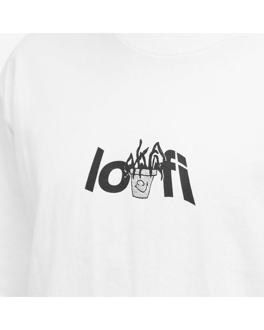 LO-FI White Plant Logo T-Shirt for men