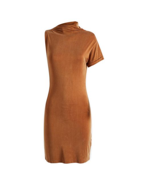 Represent Brown Shadow Mini Dress