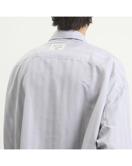 Acne Blue Stripe Shirt for men