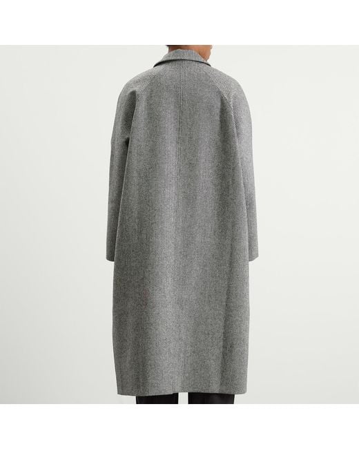SAGE NATION Gray Takeshi Overcoat for men
