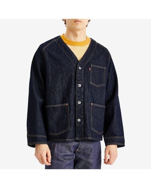 Levi's Tab Union Engineer Cardigan in Blue for Men | Lyst