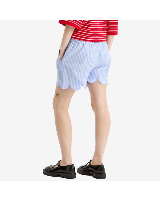 Charles Jeffrey Blue Scalloped Boxer Shorts
