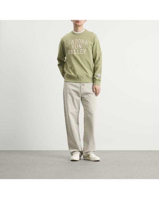 Diadora Green Run Valley Crew Sweatshirt for men