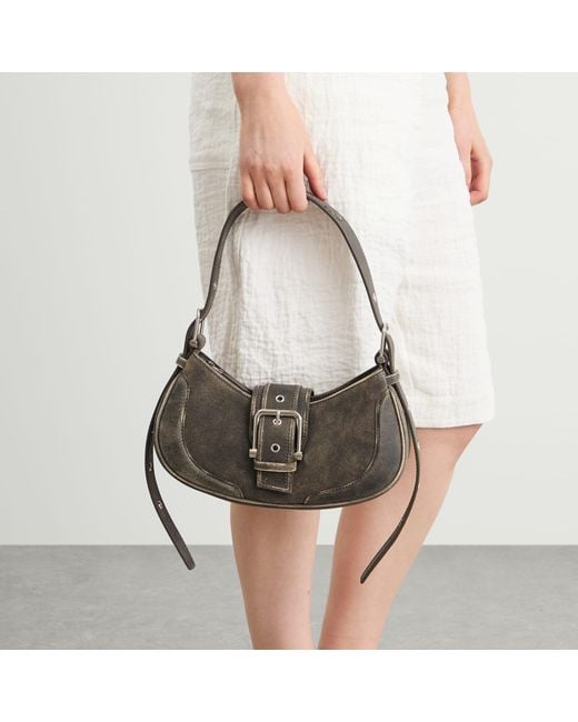OSOI Brown Hobo Brocle Bag
