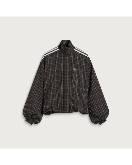 Adidas Black Check Track Top