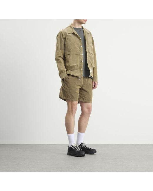 RANRA Green Epitome Shiny Nylon Overshirt for men