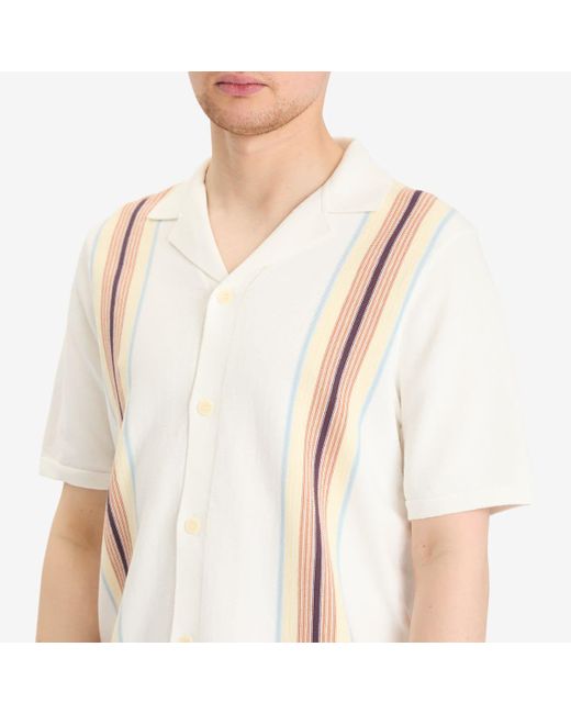 Wax London Natural Ivy Cotton Stripe Vacation Shirt for men