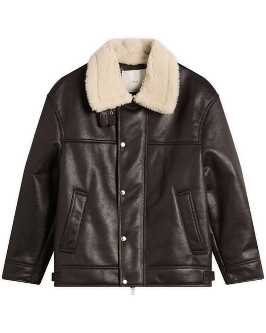 DUNST Black Faux Shearling Jacket
