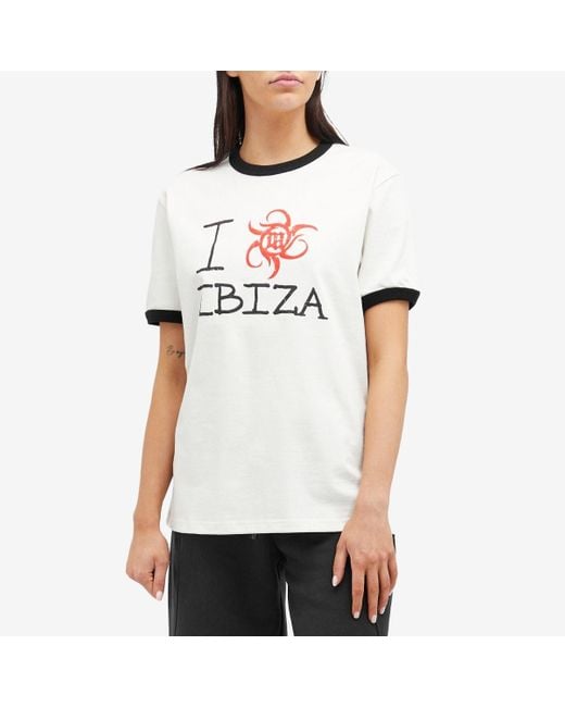 M I S B H V White I Love Ibiza T-Shirt