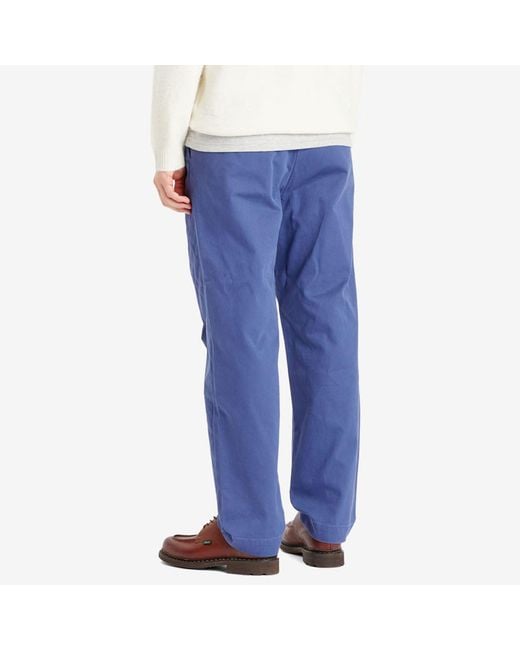 Polo Ralph Lauren Blue Whitman Pleated Chino Trousers for men
