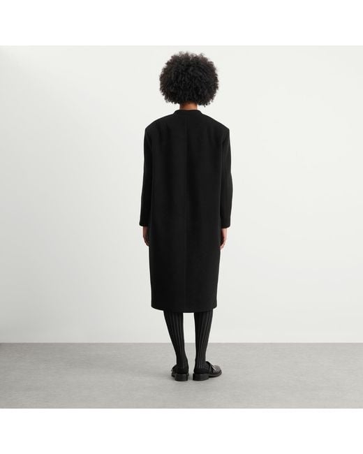 Isabel Marant Black Florane Long Wool Coat