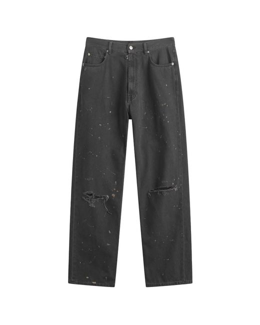 MM6 by Maison Margiela Men's Gray Mm6 Straight Leg Jeans