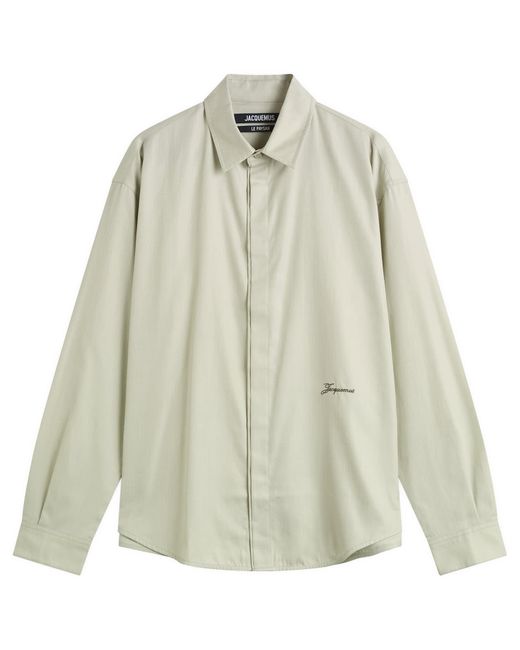 Jacquemus Green Signature Logo Shirt for men