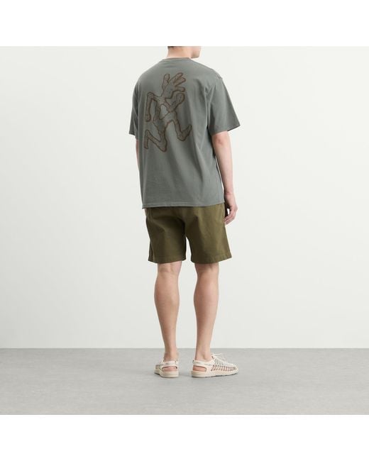 Gramicci Gray Livin' Pigment Dyed T-Shirt for men