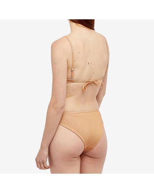 Samsøe & Samsøe Natural Leah Striped Bikini Bottom