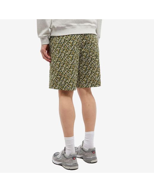 A.P.C. Green X Liberty Barry Shorts for men