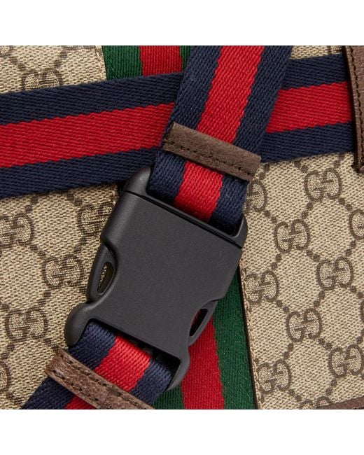 Gucci Red Ophidia Gg Monogram Belt Bag for men