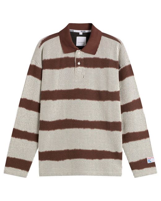 Napapijri Brown X Martine Rose Long Sleeve Polo for men