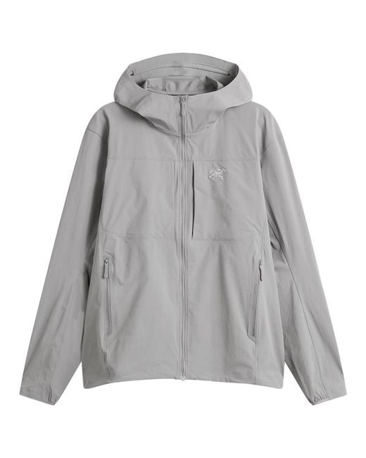 Arc'teryx Gray Gamma Lightweight Hooded Jacket for men