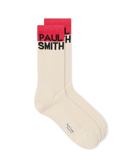 Paul Smith Natural Ps Chidi Logo Socks for men
