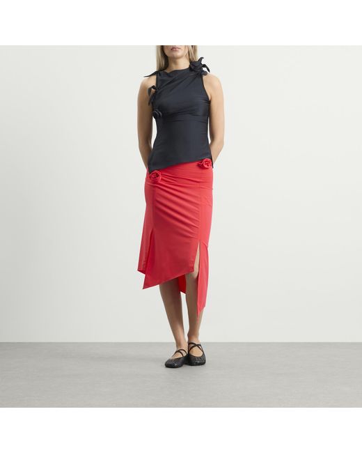 Coperni Black Flower Top