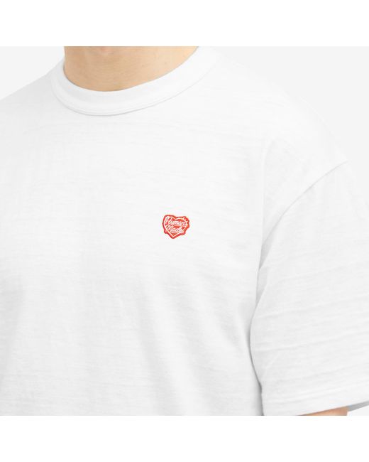 Human Made White Heart Badge T-Shirt for men