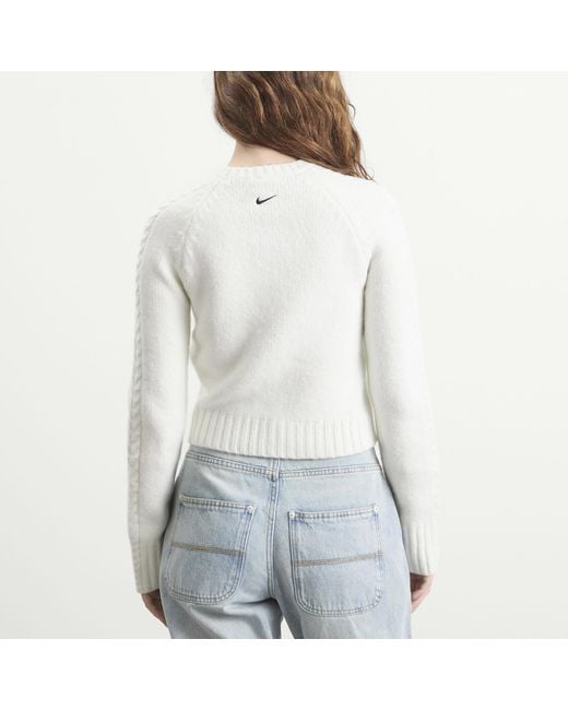 Nike White Nsw Chill Knit Jumper