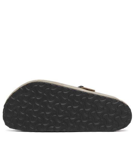 Birkenstock Brown Suede Braided Slip-On Clogs