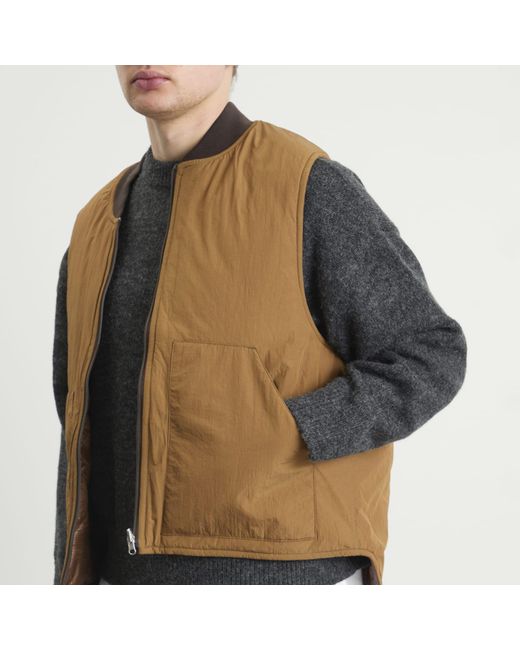 Unlikely Dry Goods Brown 3Way Hybrid Down Jacket for men