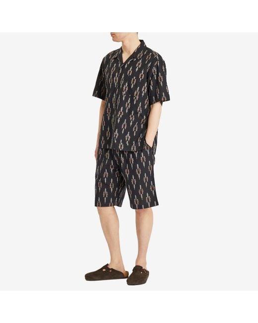 Kardo Black Pedro Handwoven Vacation Shirt for men