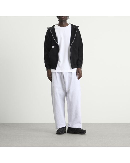 (w)taps Black Throwdy Zip Hoody for men